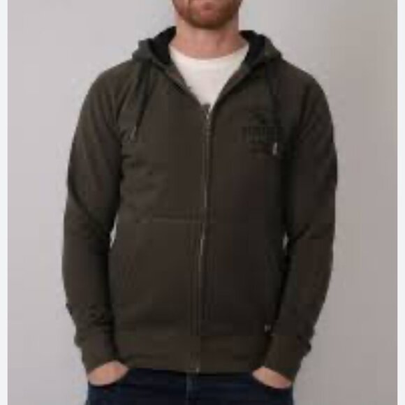 Petrol Industries brown full zip hoodie men's size medium - Picture 1 of 12